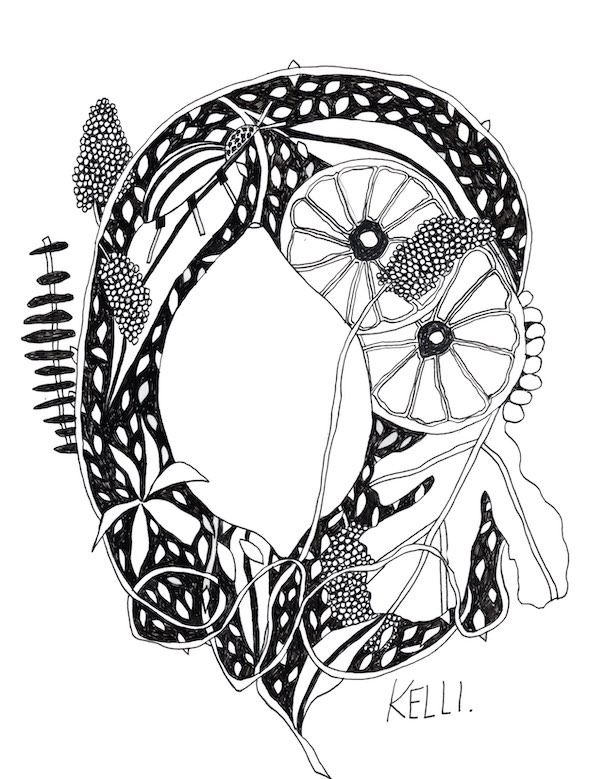 Drawing of lemon head by Kelli Foret. Drawing of lemon head by Kelli Foret.